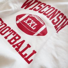 画像3: 90's SANTEE REVERSE WEAVE style PRINT CREW NECK SWEAT "WISCONSIN FOOTBALL" (3)