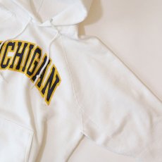 画像3: 〜90's DISCUS PRINT SWEAT PULLOVER PARKA "MICHIGAN" (3)