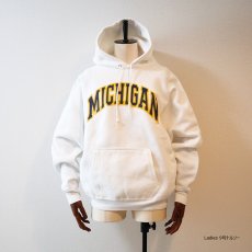 画像11: 〜90's DISCUS PRINT SWEAT PULLOVER PARKA "MICHIGAN" (11)