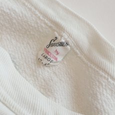 画像7: 〜60's SPORTSWEAR by PRINCETON COTTON FLOCK PRINT FRONT V CREW NECK SWEAT "ELIZABETHTOWN COLLEGE" (7)