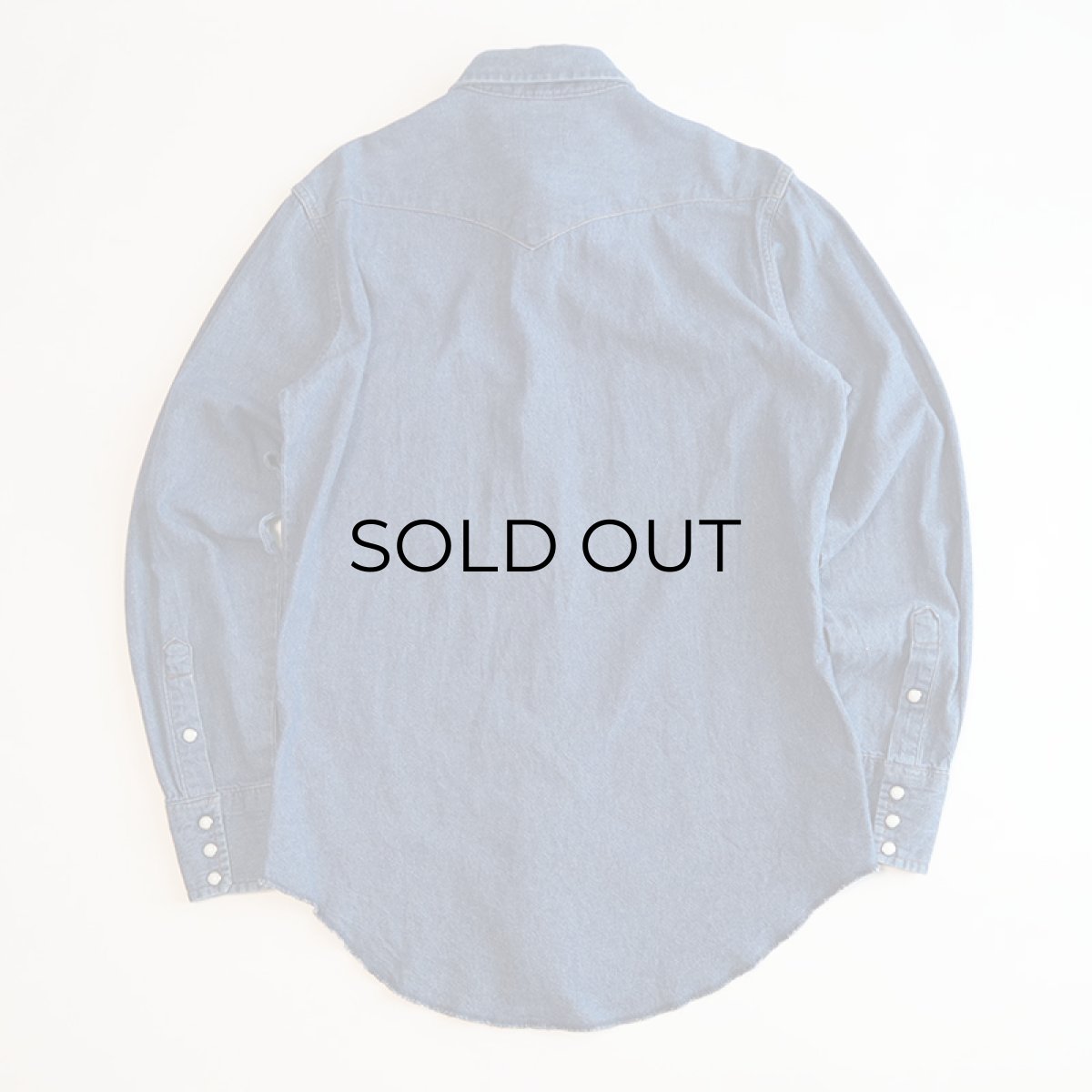 画像2: 〜80's Wrangler 127MW DENIM WESTERN SHIRT (2)