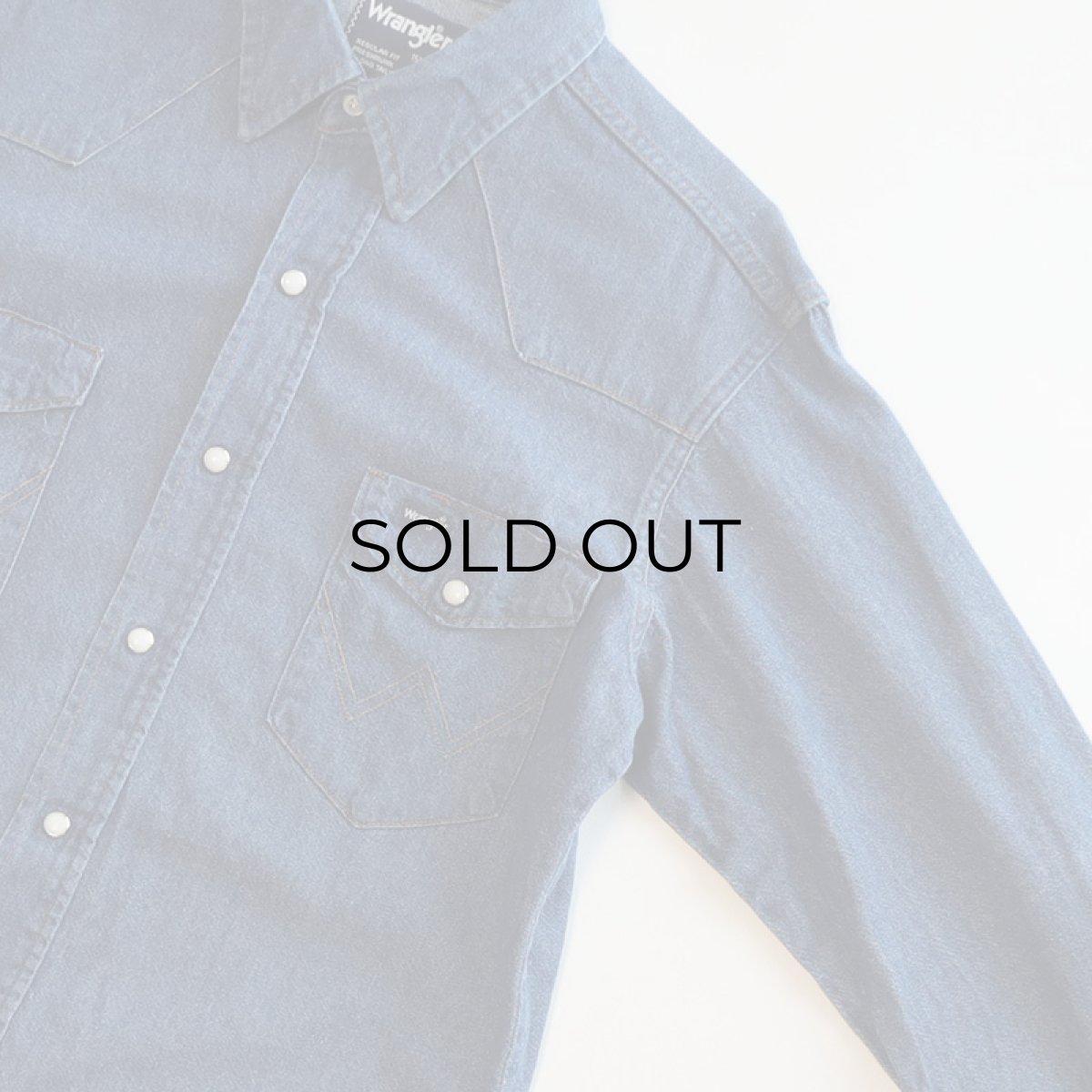 画像3: 〜80's Wrangler 127MW DENIM WESTERN SHIRT (3)