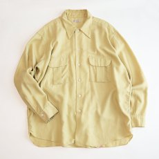 画像1: 〜50's Van Heusen NYLON RAYON GABARDINE OPEN COLLAR SHIRT (1)