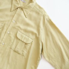 画像3: 〜50's Van Heusen NYLON RAYON GABARDINE OPEN COLLAR SHIRT (3)