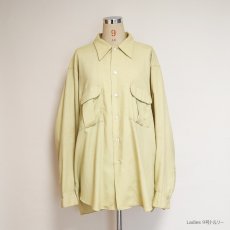 画像13: 〜50's Van Heusen NYLON RAYON GABARDINE OPEN COLLAR SHIRT (13)