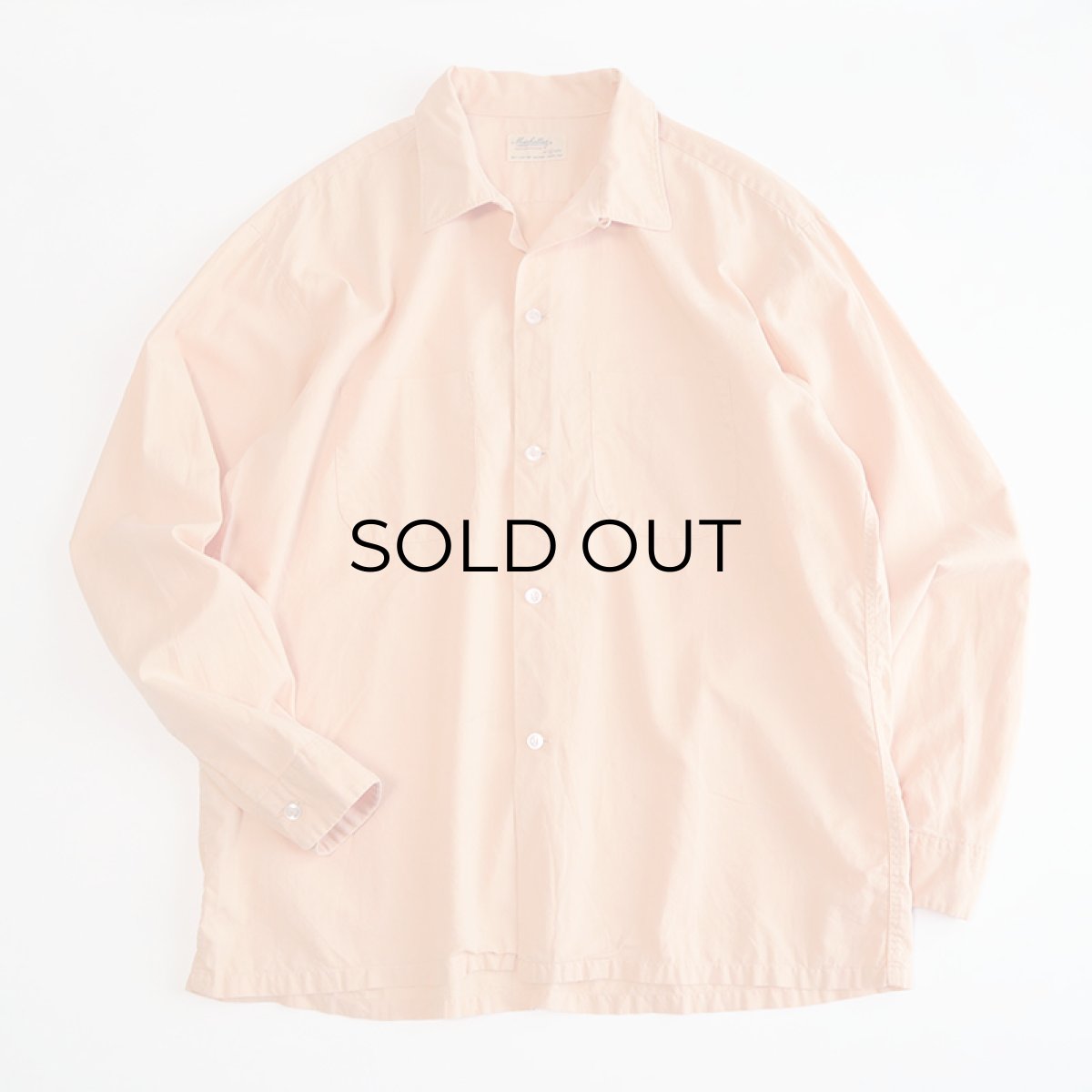 画像1: 60's Manhattan COTTON BOX SHIRT "OVER DYE" (1)