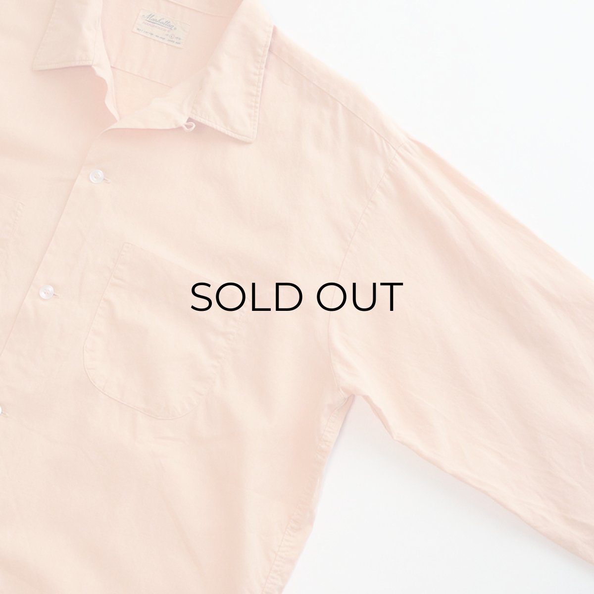 画像3: 60's Manhattan COTTON BOX SHIRT "OVER DYE" (3)