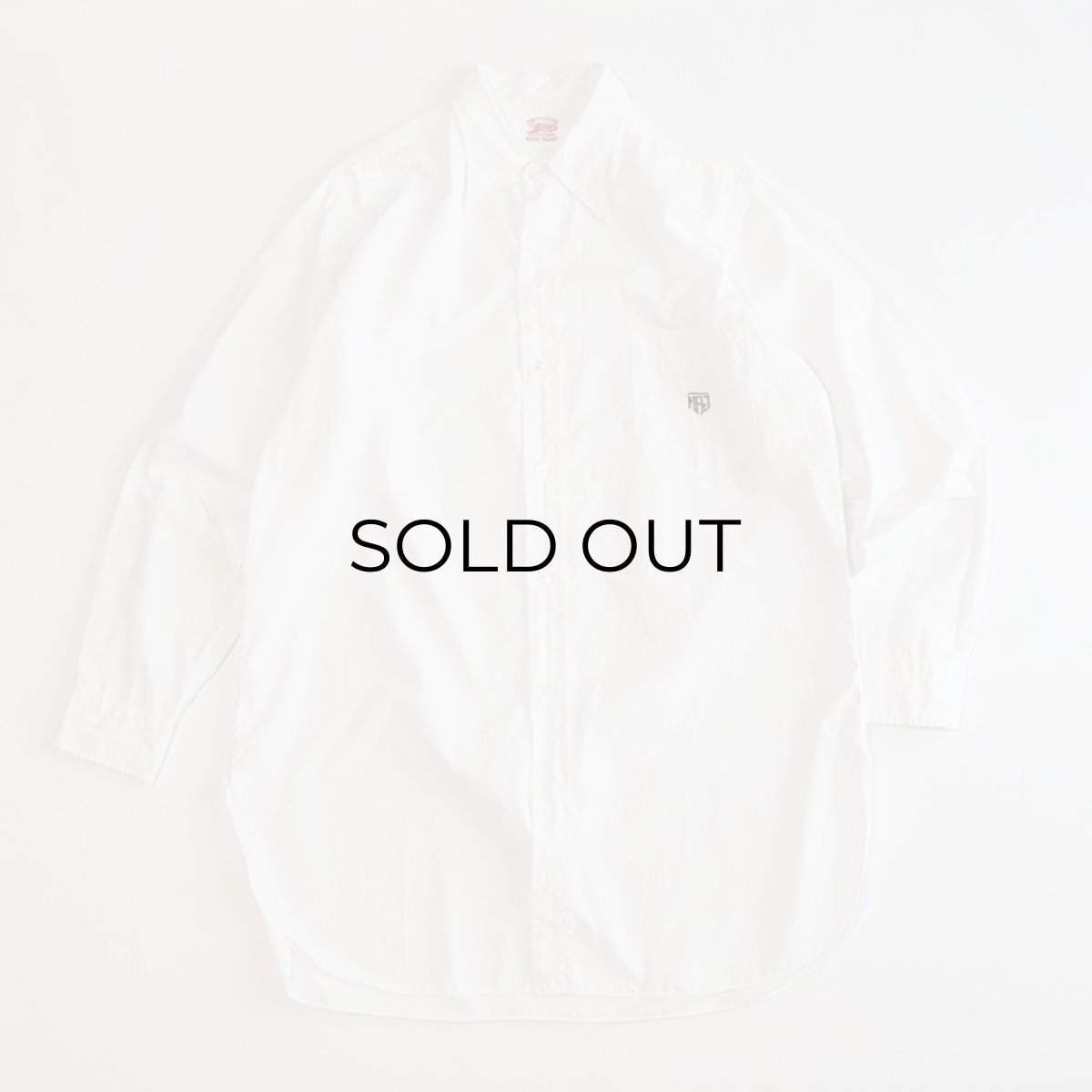 画像1: 〜50's TSURUYA COTTON BROAD DRESS SHIRT (1)