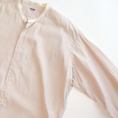 画像3: 〜50's VANTELLA COTTON STRIPE COLLARLESS DRESS SHIRT "MADE IN ENGLAND" (3)