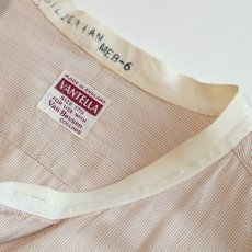 画像7: 〜50's VANTELLA COTTON STRIPE COLLARLESS DRESS SHIRT "MADE IN ENGLAND" (7)