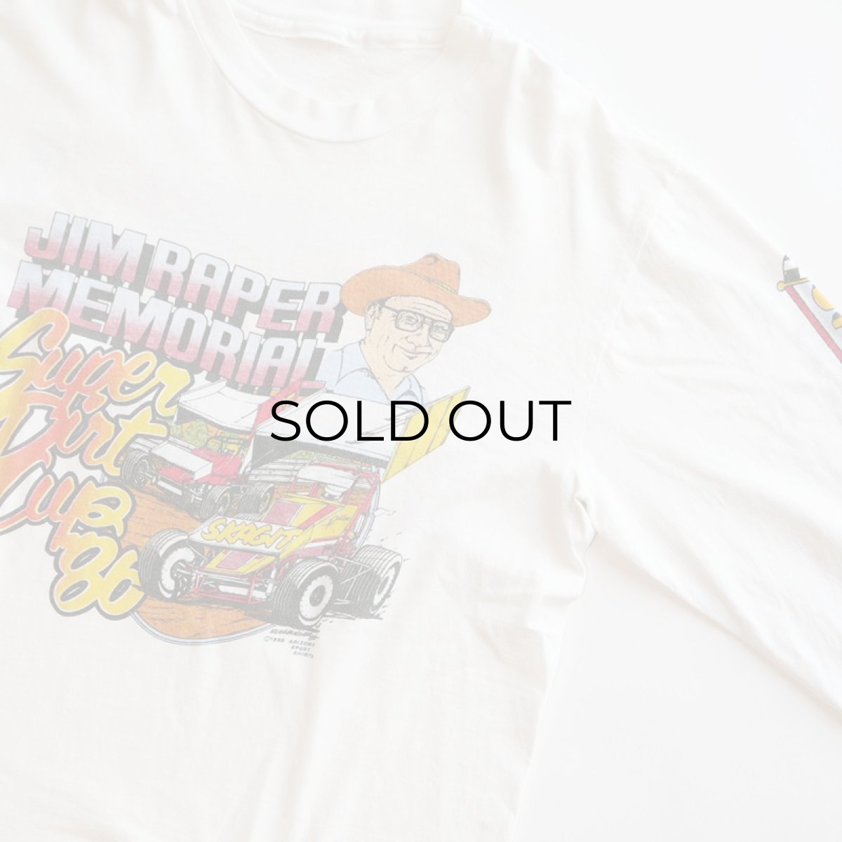 画像3: 80's UNKNOWN BRAND COTTON W-PRINT L/S TEE "Super Durt Cup '86" (3)