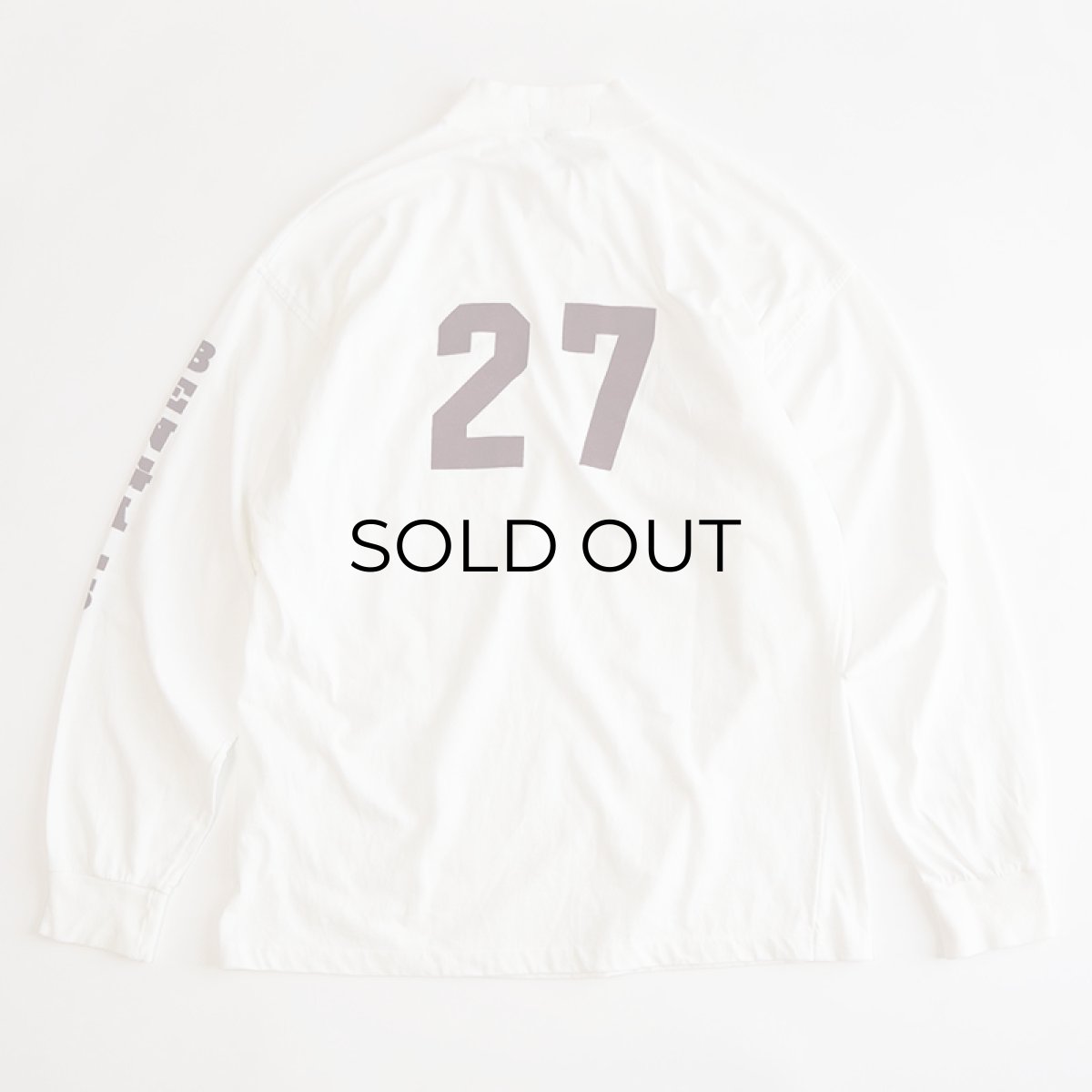 画像2: 〜90's OUTER BANKS COTTON W-PRINT MOCK NECK L/S POCKET TEE "BENGALS" (2)