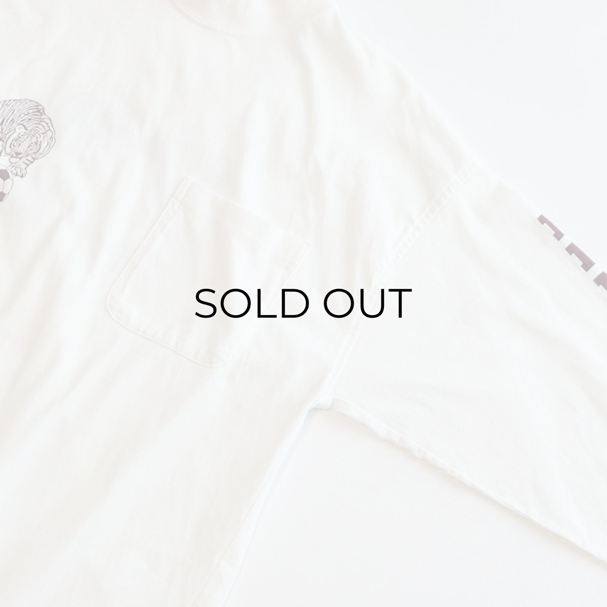 画像3: 〜90's OUTER BANKS COTTON W-PRINT MOCK NECK L/S POCKET TEE "BENGALS" (3)