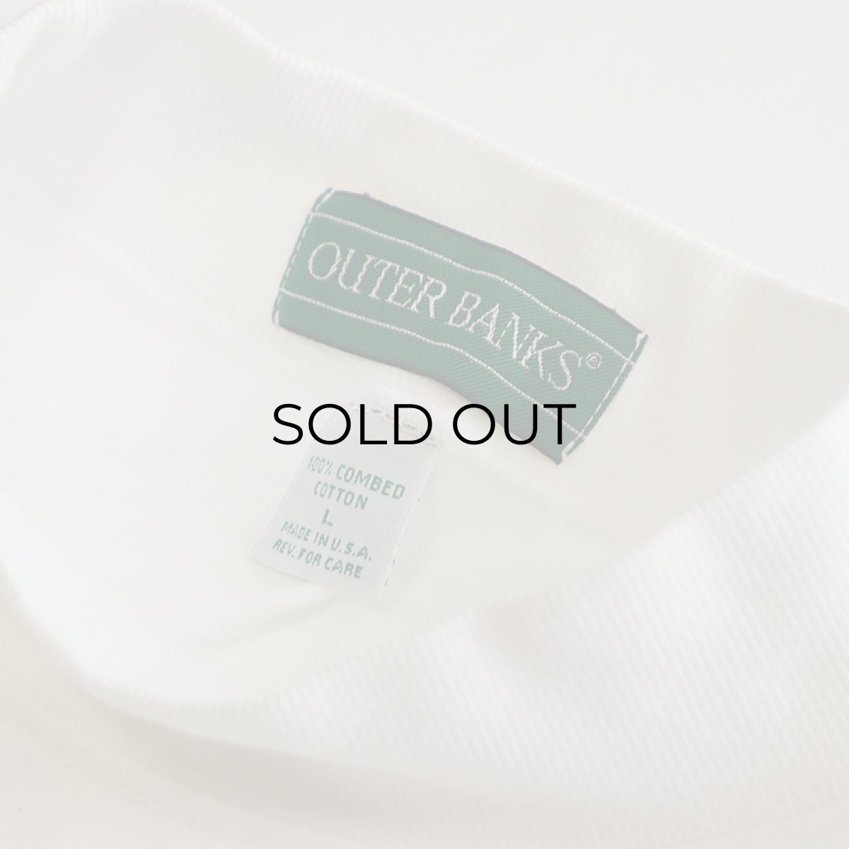 画像7: 〜90's OUTER BANKS COTTON W-PRINT MOCK NECK L/S POCKET TEE "BENGALS" (7)