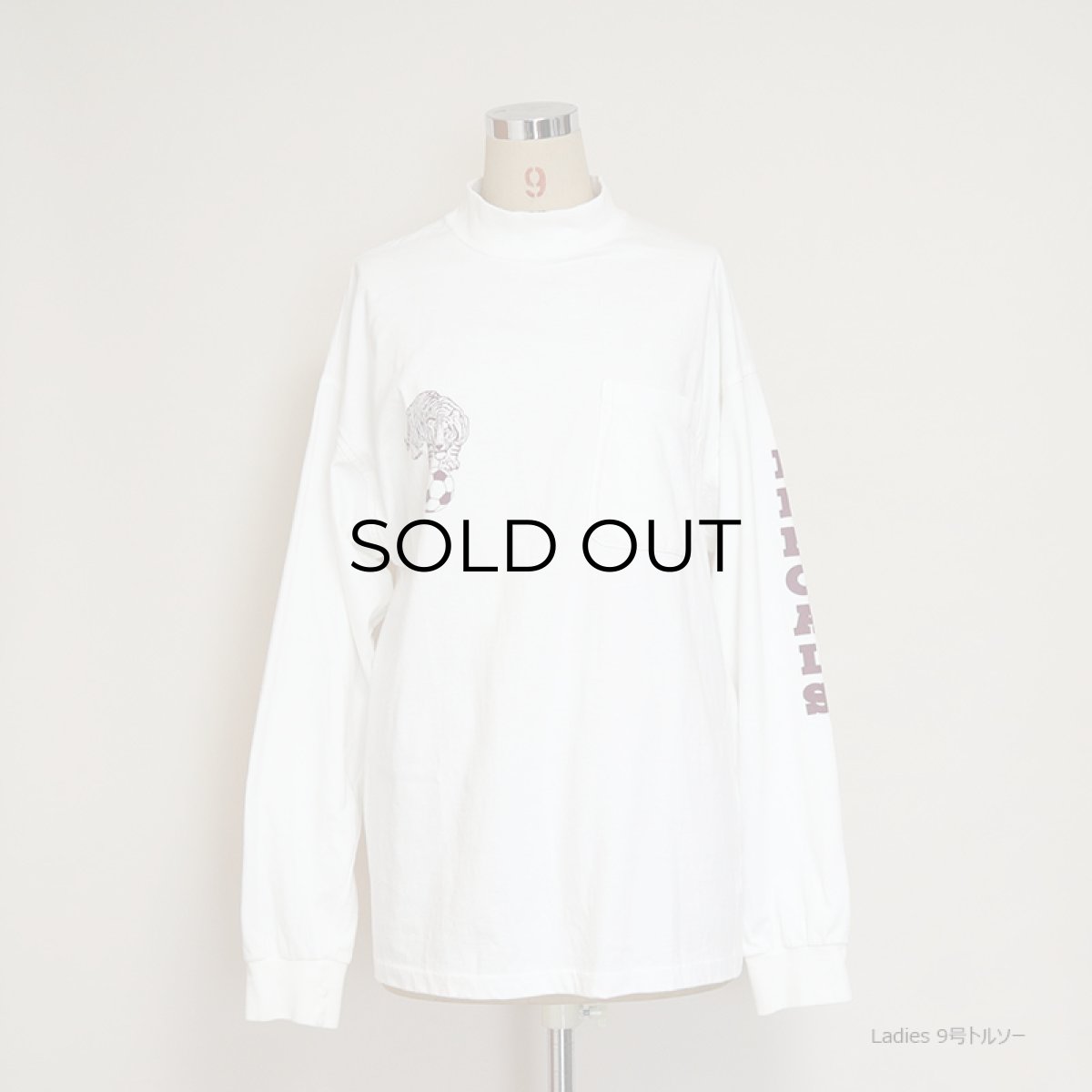 画像9: 〜90's OUTER BANKS COTTON W-PRINT MOCK NECK L/S POCKET TEE "BENGALS" (9)