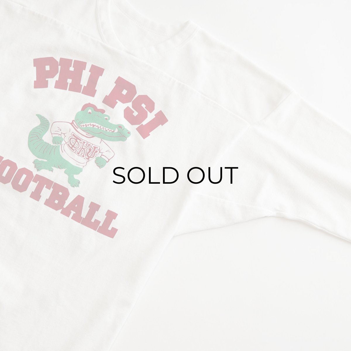 画像3: 80's RUSSELL W-PRINT CROPPED SLEEVE FOOTBALL TEE "PHI PSI FOOTBALL" (3)