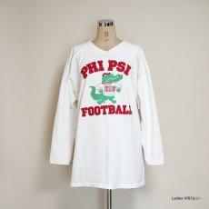 画像10: 80's RUSSELL W-PRINT CROPPED SLEEVE FOOTBALL TEE "PHI PSI FOOTBALL" (10)