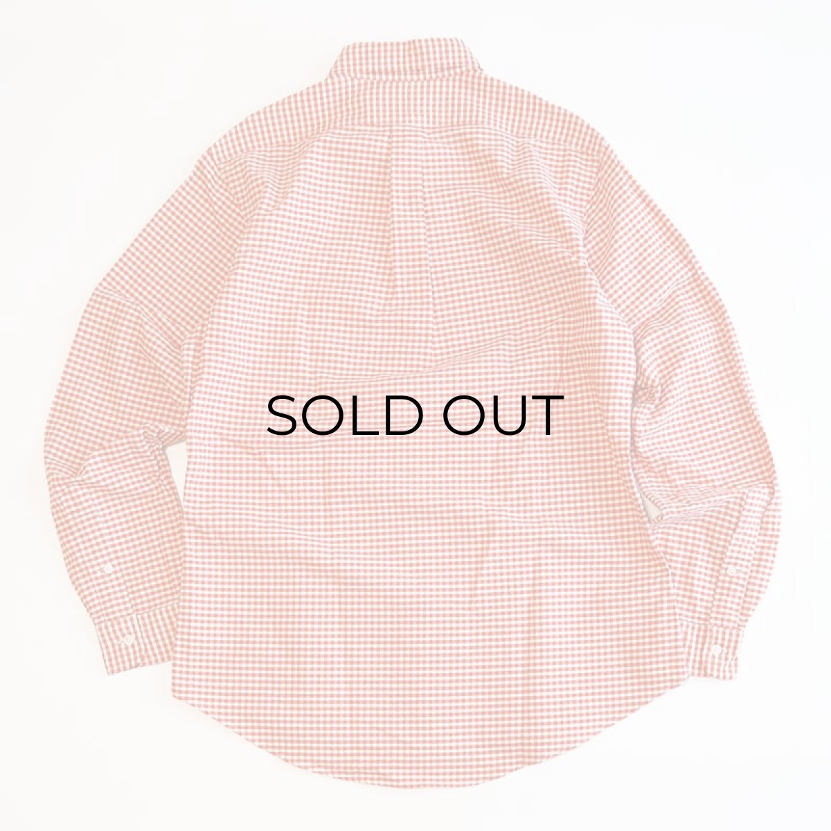 画像2: Ralph Lauren COTTON OXFORD GINGHAM CHECK B/D SHIRT (2)