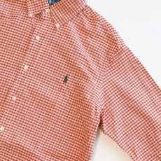 画像3: Ralph Lauren COTTON OXFORD GINGHAM CHECK B/D SHIRT (3)