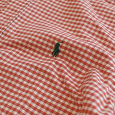 画像5: Ralph Lauren COTTON OXFORD GINGHAM CHECK B/D SHIRT (5)