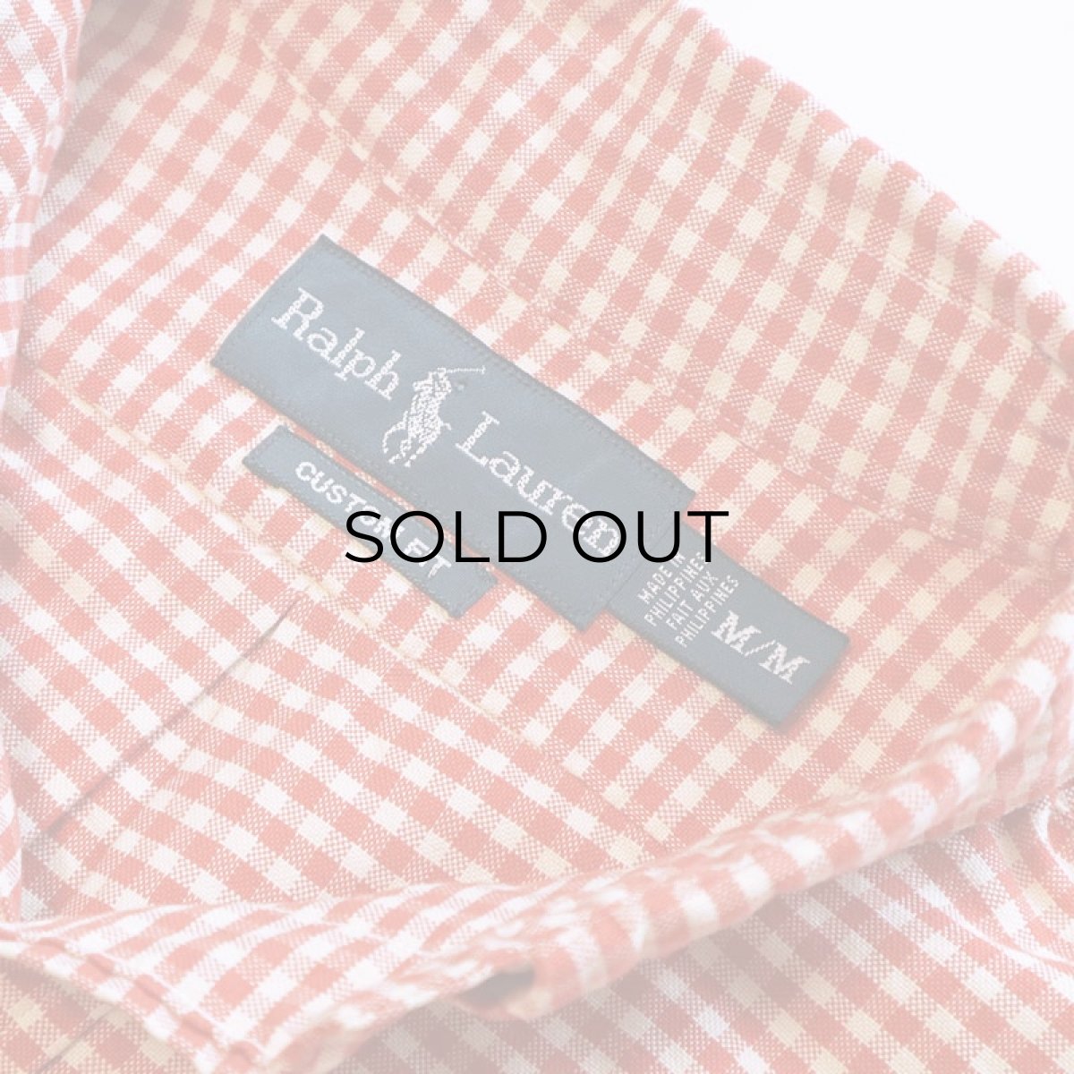 画像6: Ralph Lauren COTTON OXFORD GINGHAM CHECK B/D SHIRT (6)