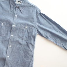 画像4: 〜70's KiFFE COTTON CHAMBRAY WORK SHIRT (4)