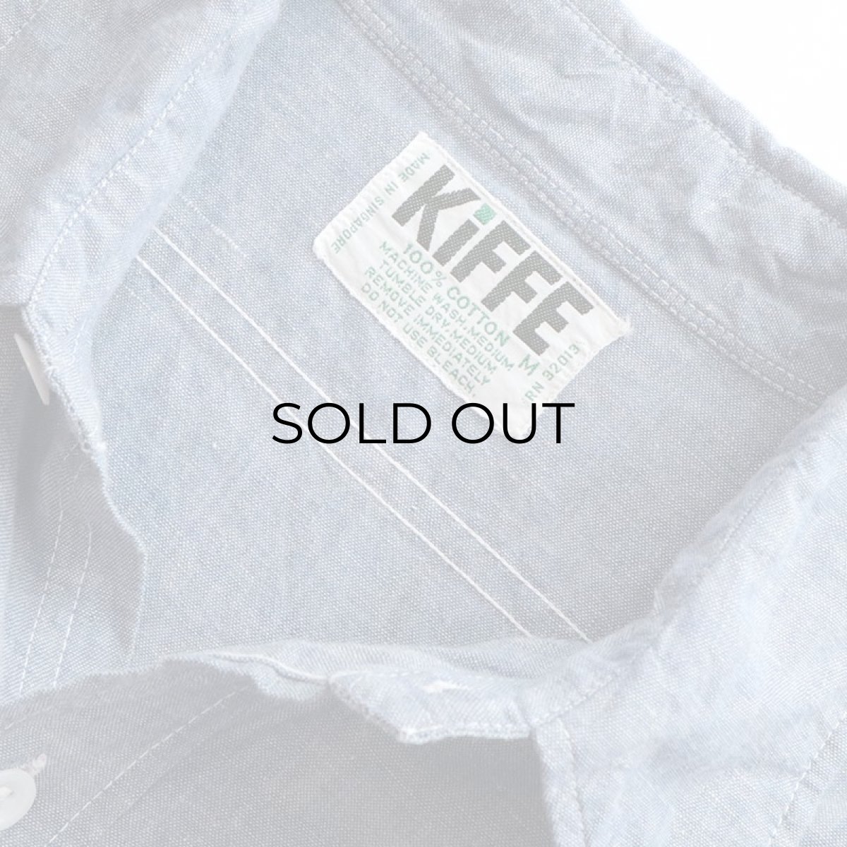 画像6: 〜70's KiFFE COTTON CHAMBRAY WORK SHIRT (6)