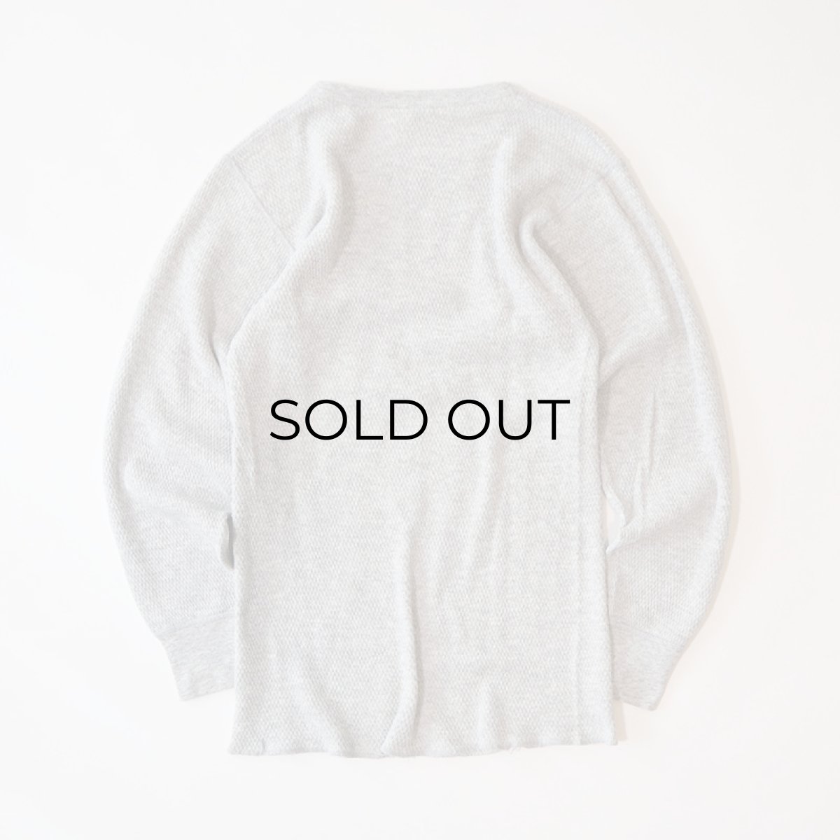 画像2: 80's J.E. MORGAN GRAY HEAVY COTTON L/S THERMAL (2)