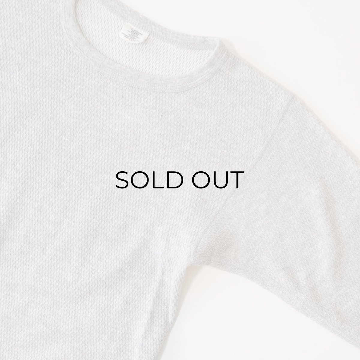 画像3: 80's J.E. MORGAN GRAY HEAVY COTTON L/S THERMAL (3)