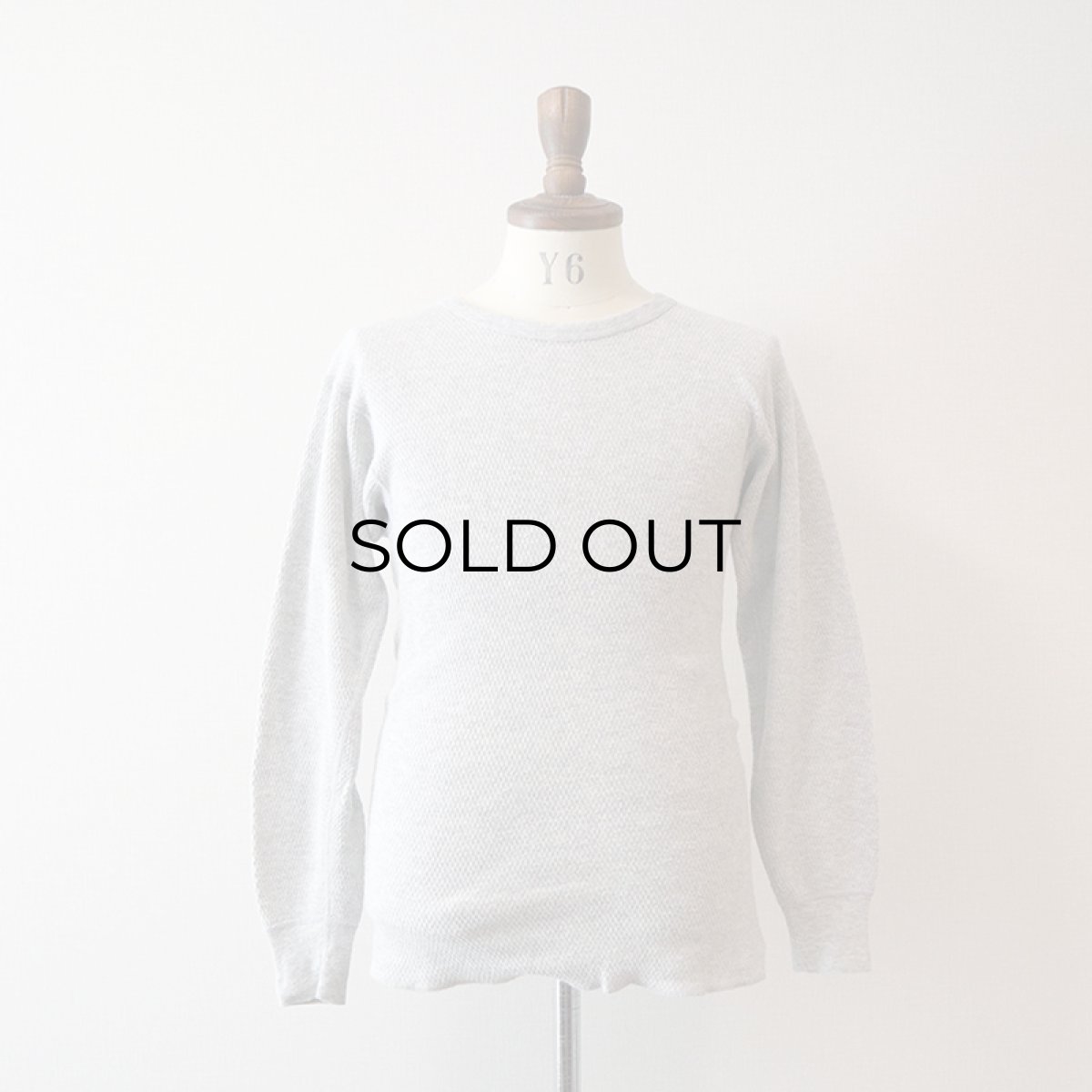 画像7: 80's J.E. MORGAN GRAY HEAVY COTTON L/S THERMAL (7)