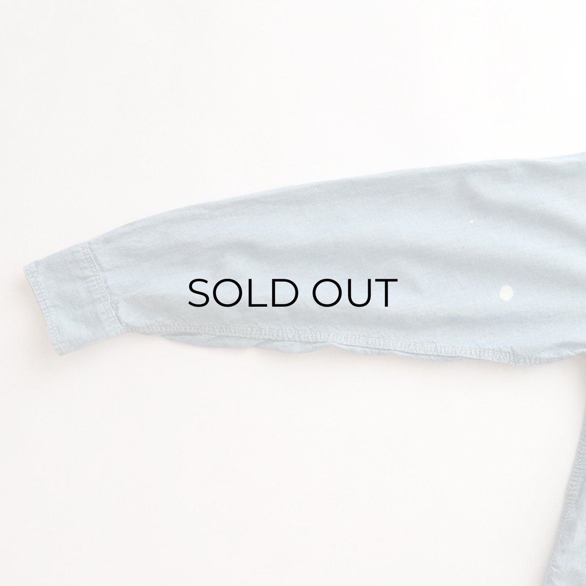 画像8: 60's-70's BIG MAC COTTON CHAMBRAY PAINT & EMBROIDERED WORK SHIRT (8)