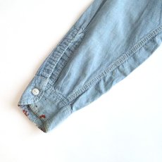 画像6: 60's-70's BIG MAC COTTON CHAMBRAY PAINT & EMBROIDERED WORK SHIRT (6)
