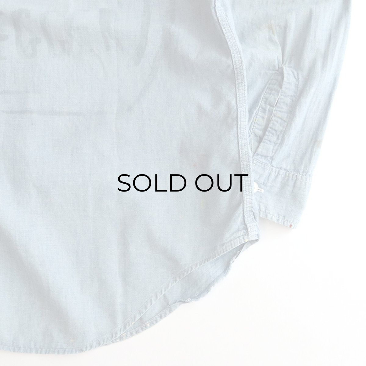 画像11: 60's-70's BIG MAC COTTON CHAMBRAY PAINT & EMBROIDERED WORK SHIRT (11)