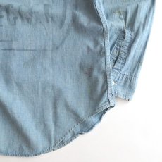 画像11: 60's-70's BIG MAC COTTON CHAMBRAY PAINT & EMBROIDERED WORK SHIRT (11)