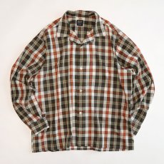 画像1: 〜70's VAN HEUSEN CHECK OPEN COLLAR BOX SHIRT (1)