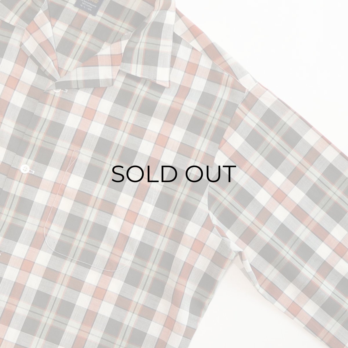 画像3: 〜70's VAN HEUSEN CHECK OPEN COLLAR BOX SHIRT (3)