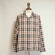 画像8: 〜70's VAN HEUSEN CHECK OPEN COLLAR BOX SHIRT (8)