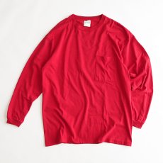 画像1: 90's CHEETAH COTTON L/S POCKET TEE "MADE IN USA" (1)