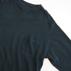 画像3: 〜90's nusport COTTON MOSS STITCH BORDER L/S POCKET TEE (3)