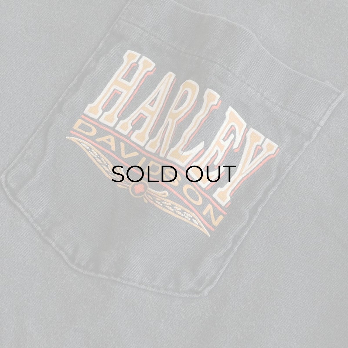 画像4: 〜90's HARLEY-DAVIDSON COTTON W-PRINT S/S POCKET TEE "DETROIT" (4)
