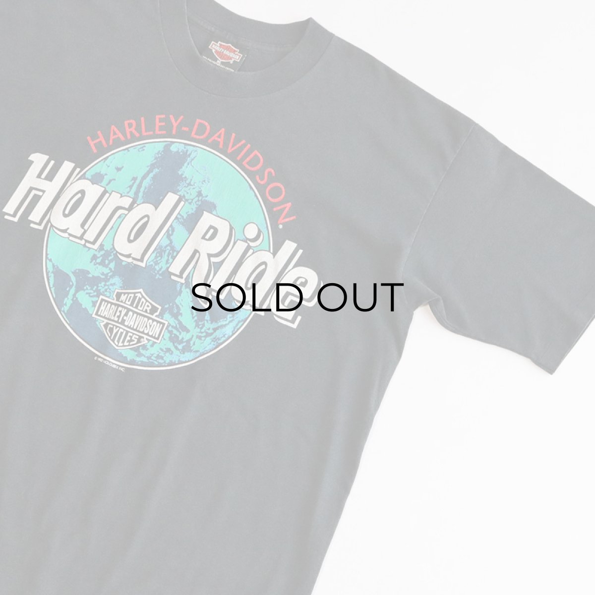 画像3: 90's HARLEY-DAVIDSON W-PRINT S/S TEE "Hard Ride" (3)