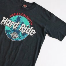 画像3: 90's HARLEY-DAVIDSON W-PRINT S/S TEE "Hard Ride" (3)