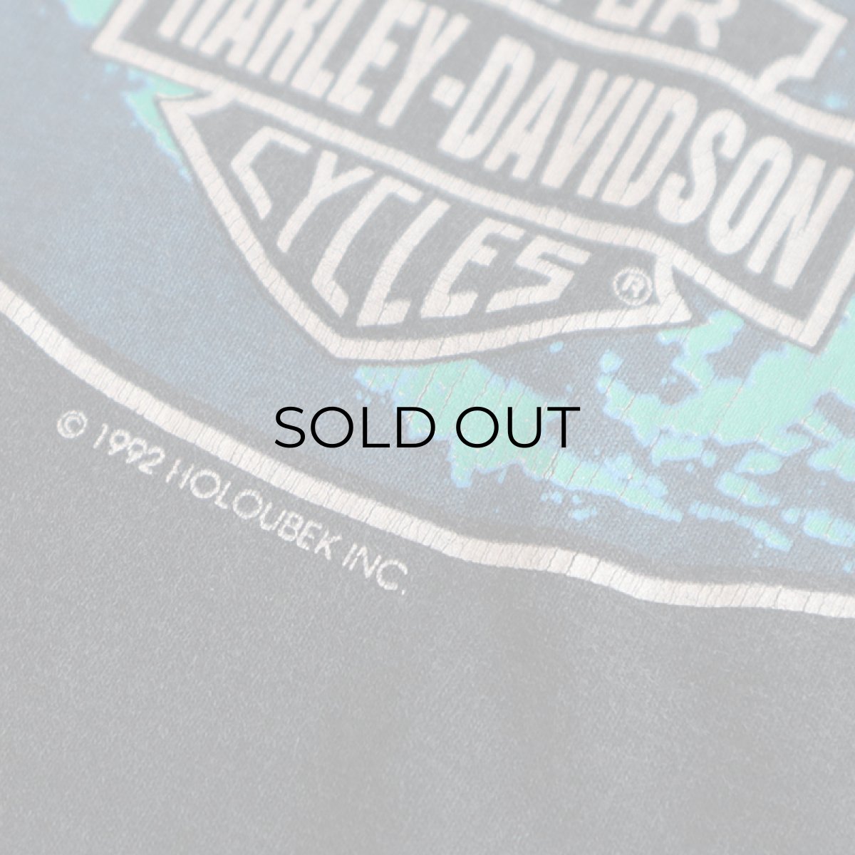 画像4: 90's HARLEY-DAVIDSON W-PRINT S/S TEE "Hard Ride" (4)