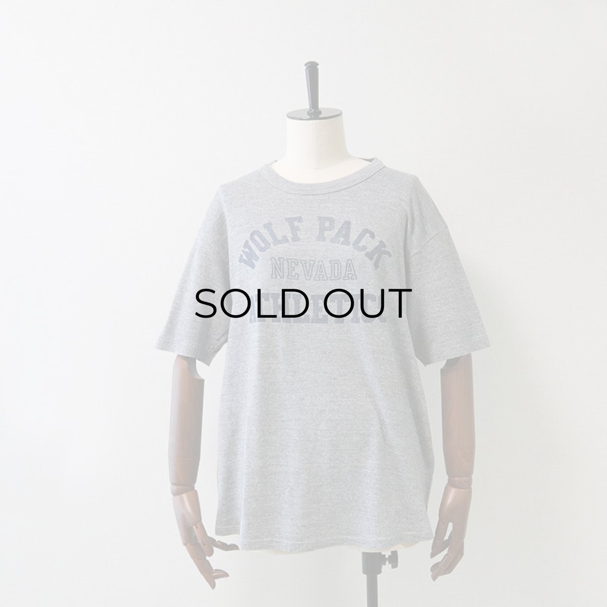画像11: 80's WOLF COTTON RAYON POLYESTER PRINT S/S TEE "WOLF PACK ATHLETIC" (11)