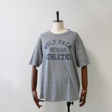 画像11: 80's WOLF COTTON RAYON POLYESTER PRINT S/S TEE "WOLF PACK ATHLETIC" (11)