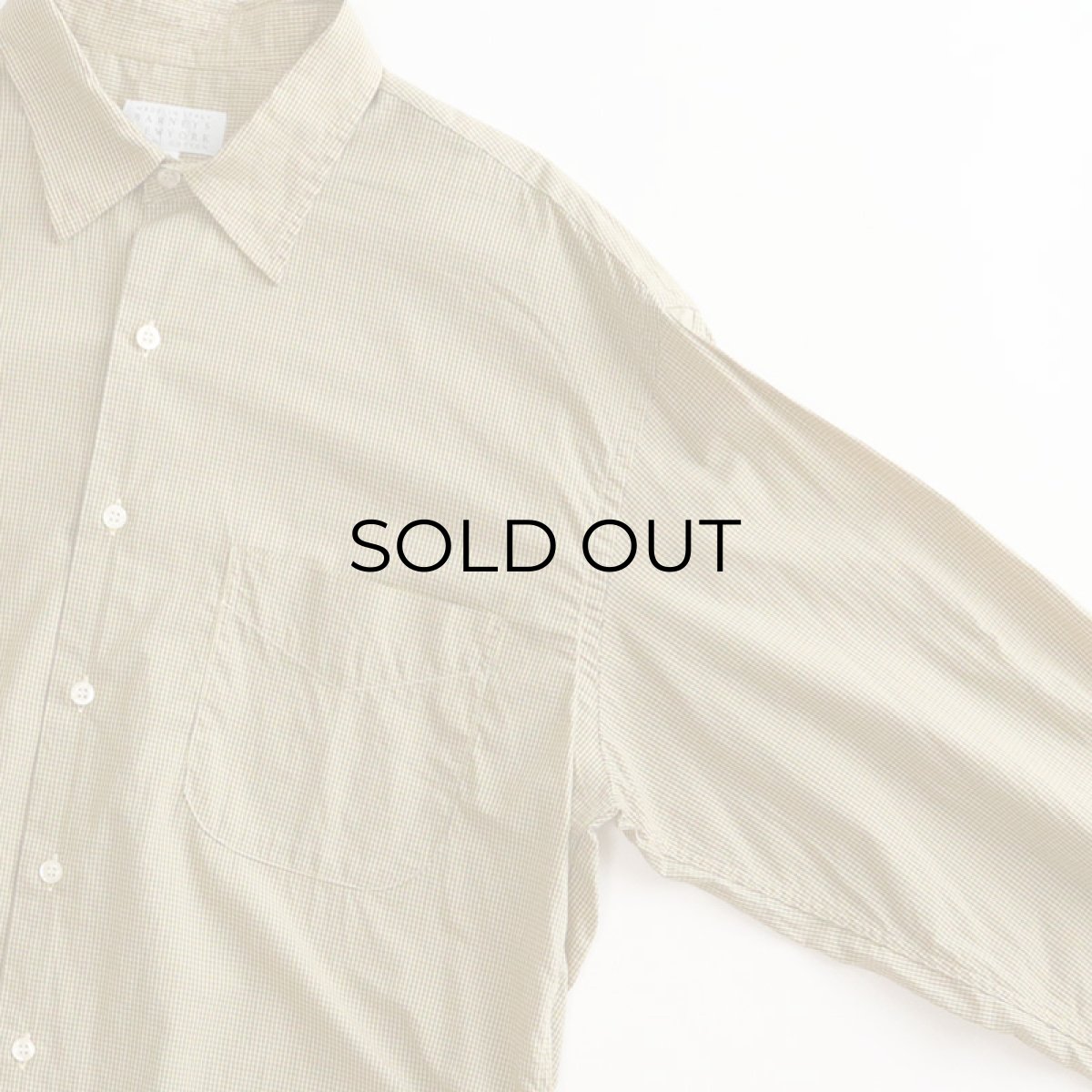 画像3: BARNEYS NEWYORK COTTON TATTERSALL CHECK SHIRT "MADE IN ITALY" (3)