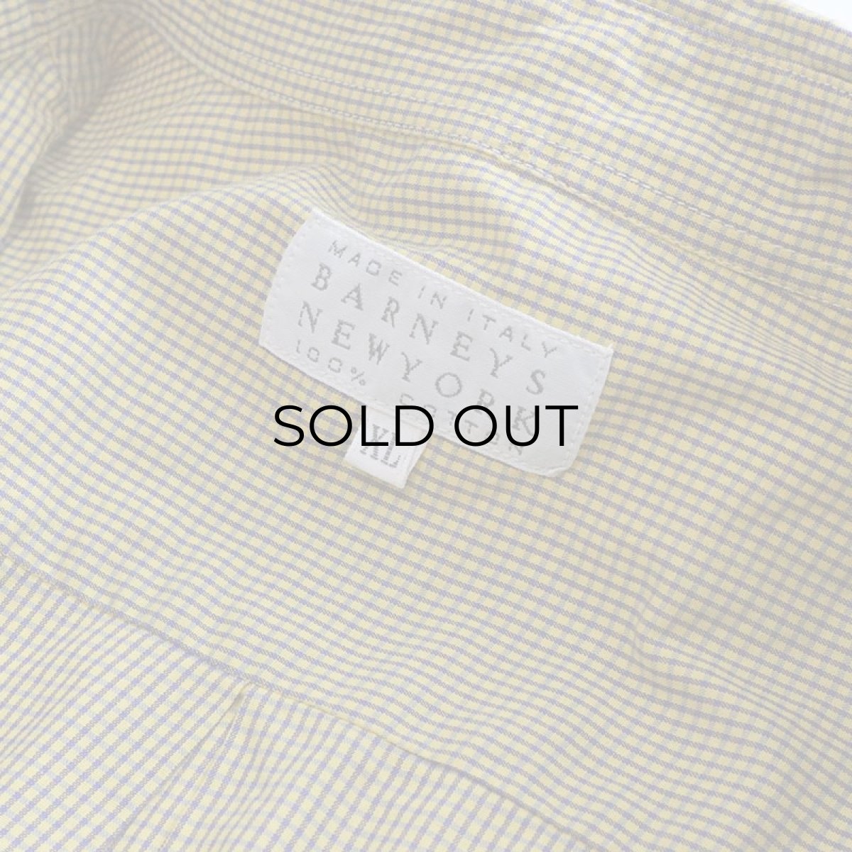 画像5: BARNEYS NEWYORK COTTON TATTERSALL CHECK SHIRT "MADE IN ITALY" (5)