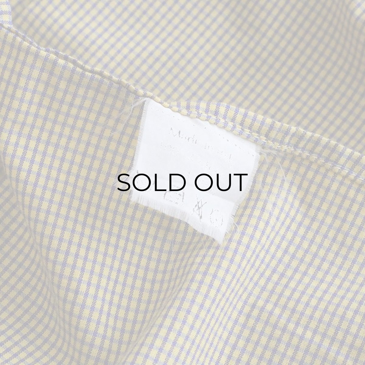 画像7: BARNEYS NEWYORK COTTON TATTERSALL CHECK SHIRT "MADE IN ITALY" (7)