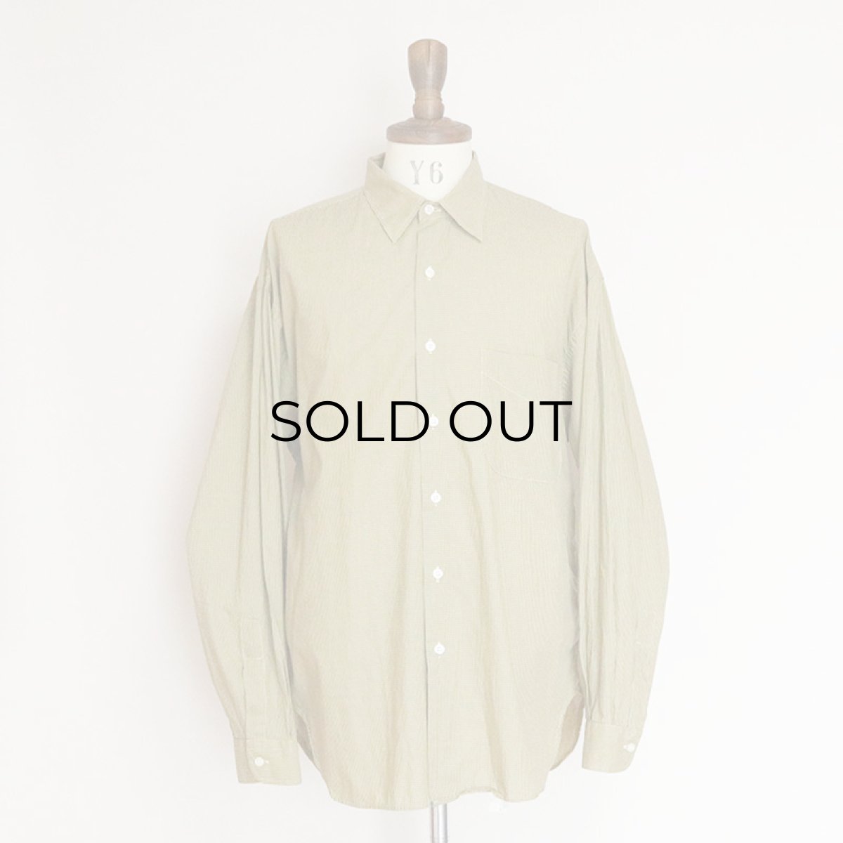 画像8: BARNEYS NEWYORK COTTON TATTERSALL CHECK SHIRT "MADE IN ITALY" (8)