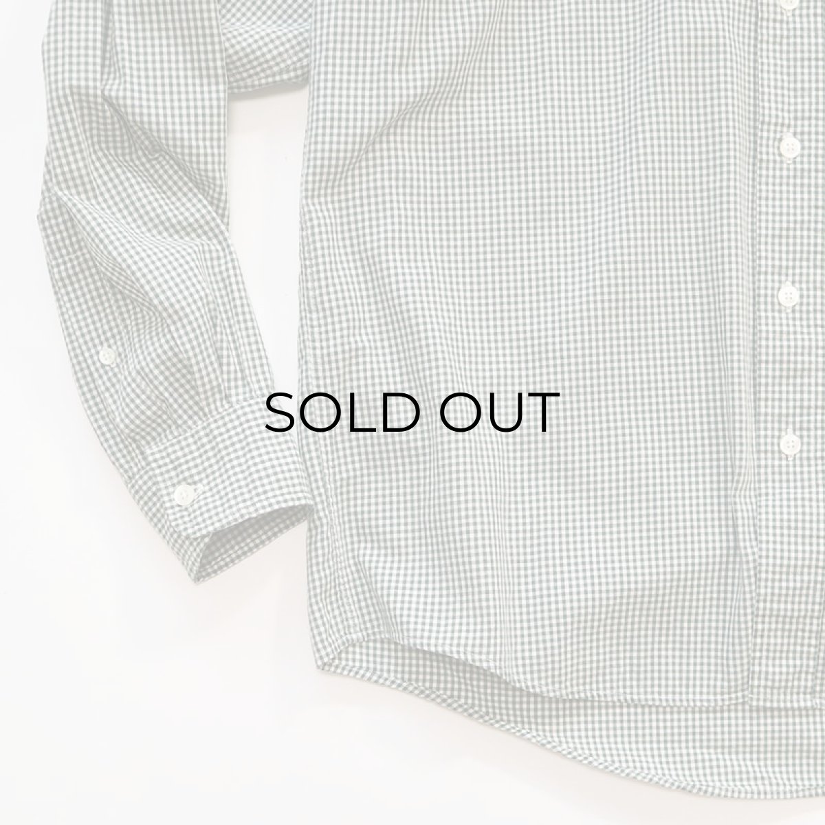 画像4: 90's LANDS' END COTTON GINGHAM CHECK B/D SHIRT (4)